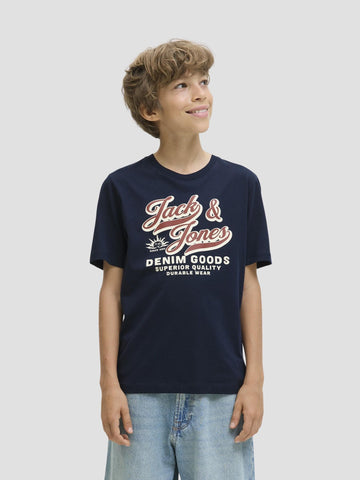 JJELOGO TEE SS ONECK 2 COL AW25 NOOS JNR 12280070 SKY CAPTAIN JACK&JONES 