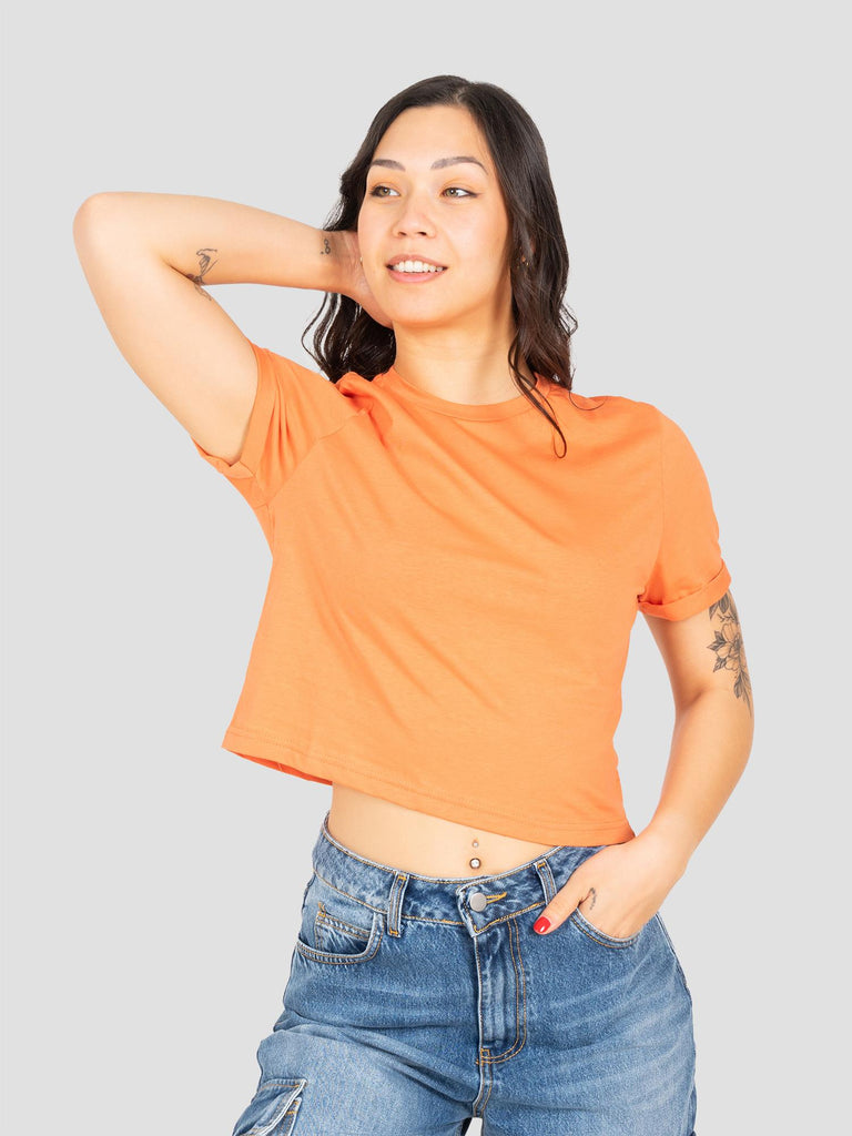 CROPPED JERSEY BARL102W ARANCIO GROOVE 