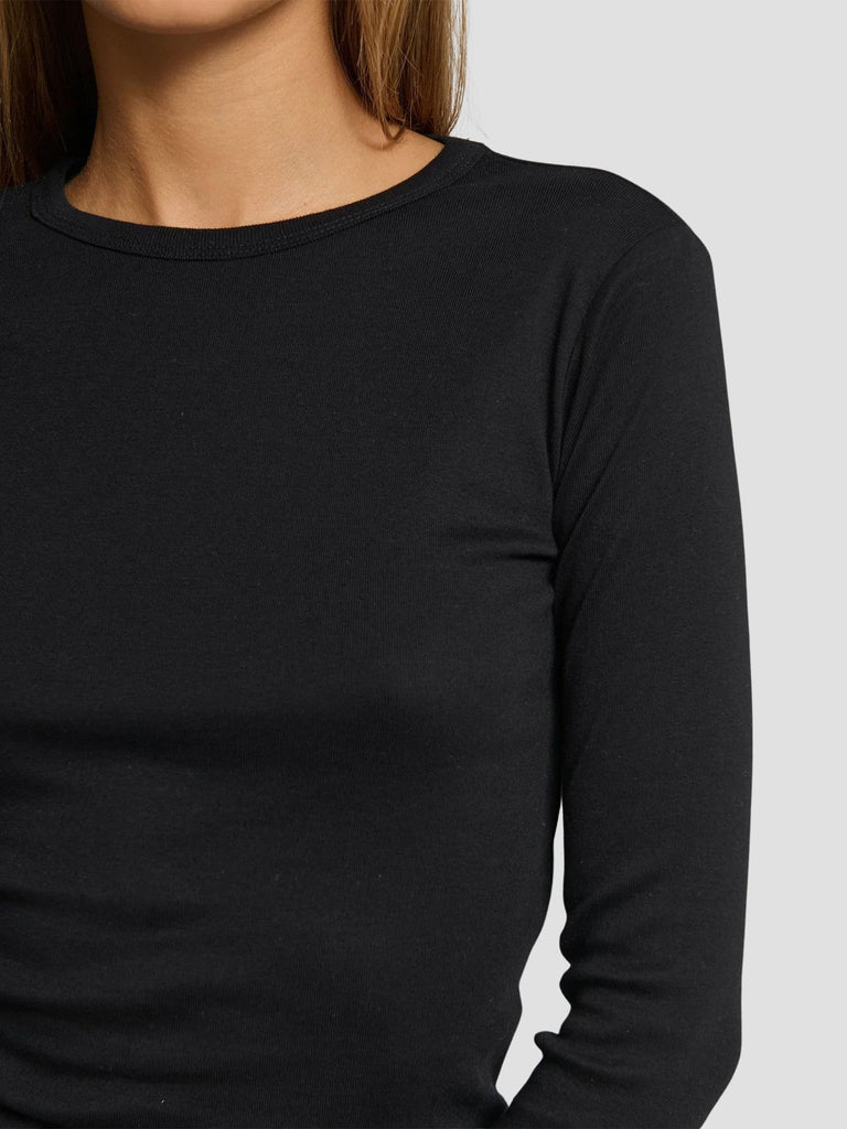 T-SHIRT BASIC MANICHE LUNGHE GRILLINO252 BLACK SUITE BENEDICT 