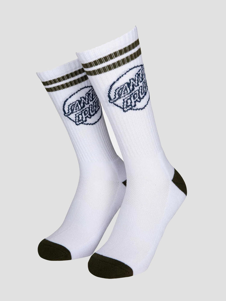 KICK SOCKS (2 PACK) SCK0603 CHESTNUT BLACK SANTA CRUZ 