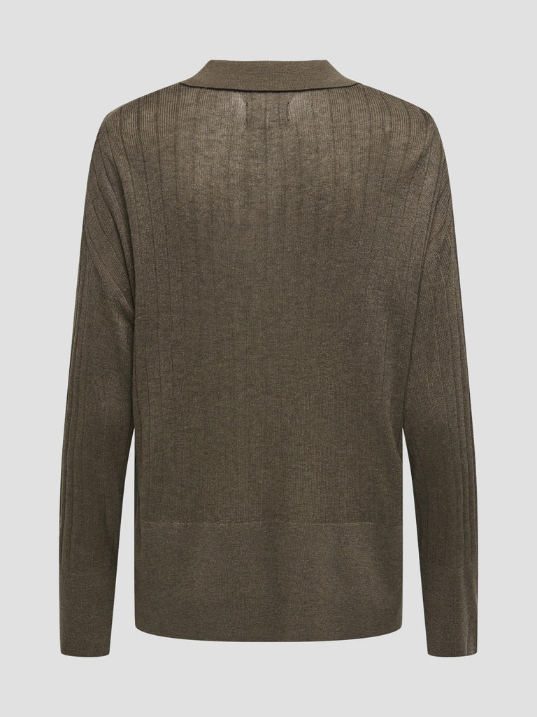 ONLTARA LS RIB POLO CC KNT 15350701 CUB ONLY 