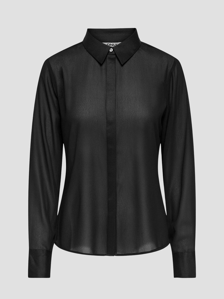 ONLSTAR LIFE L/S BRE MIX SHIRT SOLID 15360298 BLACK ONLY 