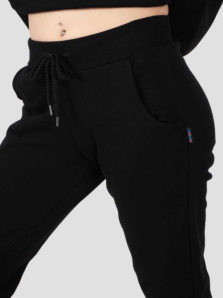 GROOVE PANTALONE TUTA JOGGER PESO MEDIO BARL403W NERO GROOVE 