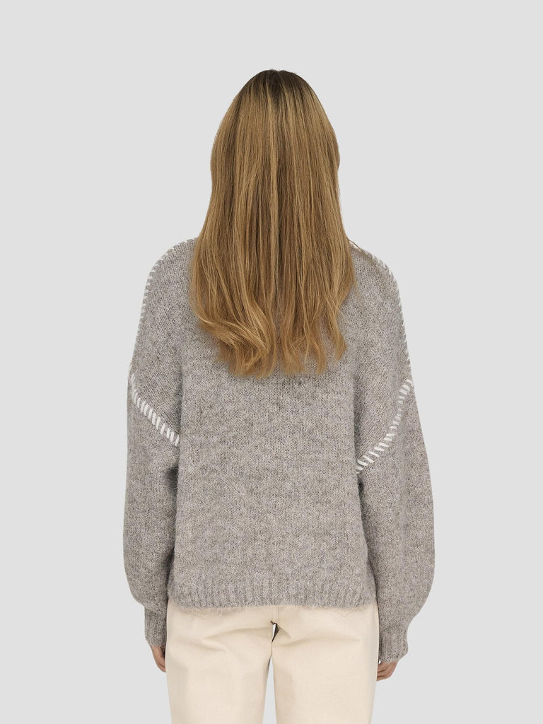 JDYZOEY LIFE L/S ON STITCH PULL KNT NOOS 15336758 CHATEAU GRAY JACQUELINE DE YONG 