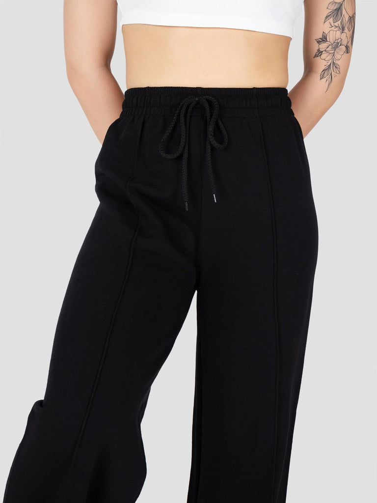 GROOVE PANTALONE TUTA NEW OVER MAXI PANT PESO MEDIO BARL424W NERO GROOVE 