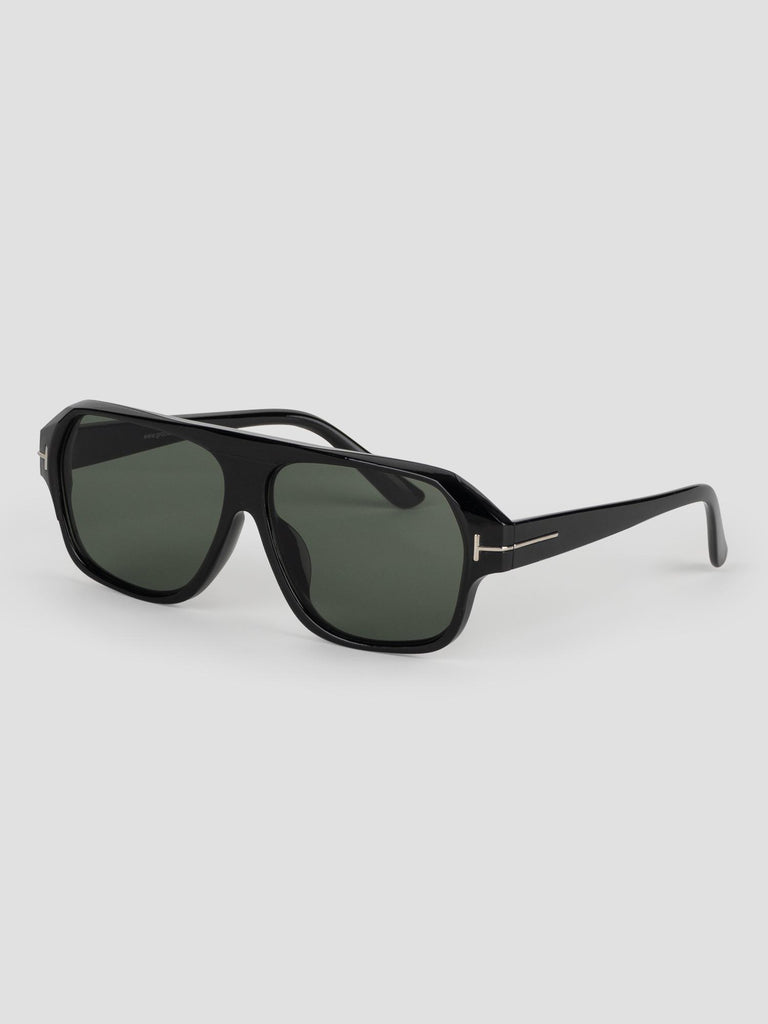 AVIATOR COLORED LENSES SUN001/10 BLACK GREEN GROOVE 