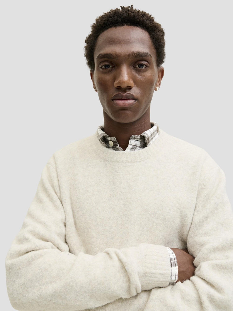 JPRBLASIMON SOUFFLE KNIT CREW NECK 12286881 SILVER LINING JACK&JONES 