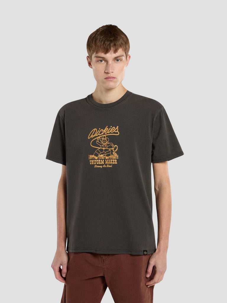 ROPE CENTER LOGO SS TEE 4Z8Y BLK1 DICKIES 