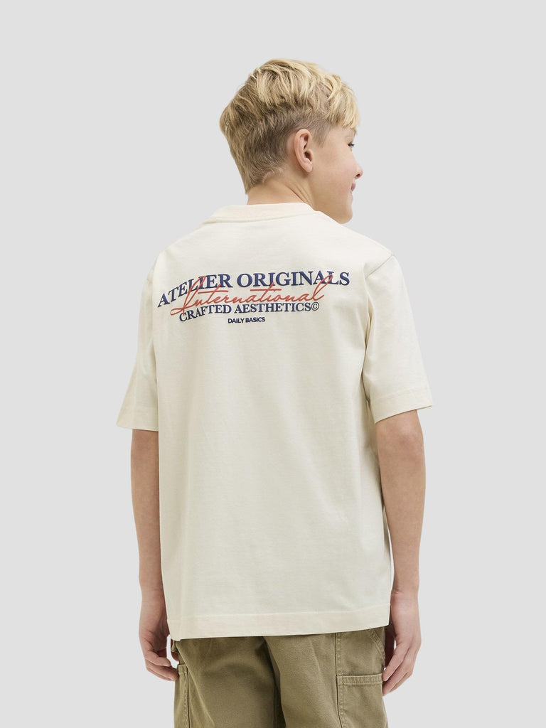 JORISLINGTON TYPE TEE SS CREW N. SN JNR 12274923 ANTIQUE WHITE JACK&JONES 