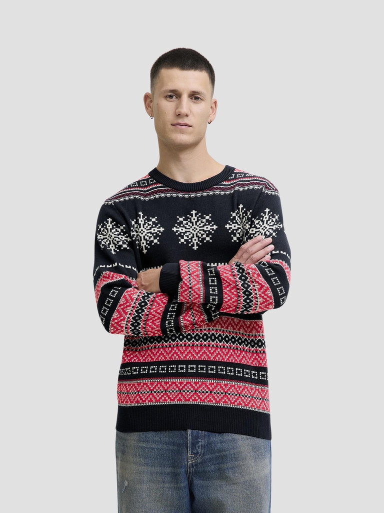 JJXMAS NOEL KNIT CREW NECK 12279840 SKY CAPTAIN JACK&JONES 