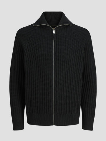 JPRBLUSPENCER KNIT FULL ZIP 12282220 BLACK JACK&JONES 