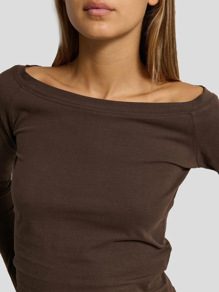 MAGLIETTA SCOLLO DRITTO GUATEMALA BROWN SUITE BENEDICT 