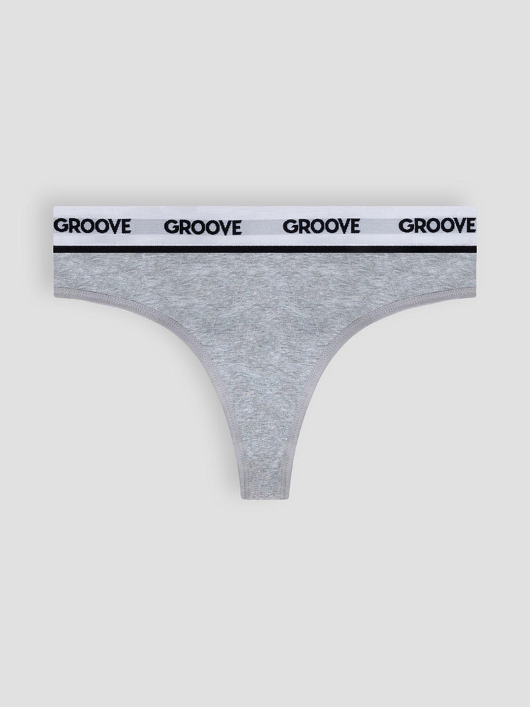 BASIC THONG UND005W GREY GROOVE 