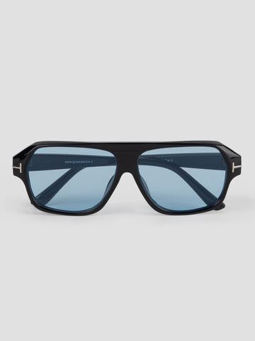 AVIATOR COLORED LENSES SUN001/10 BLACK BLUE GROOVE 
