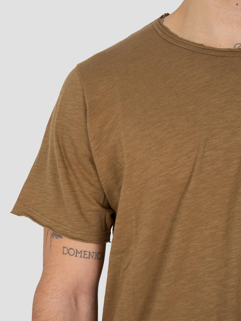 JERSEY FIAMMATA TAGLIO VIVO TSHIRT001 TABACCO GROOVE 