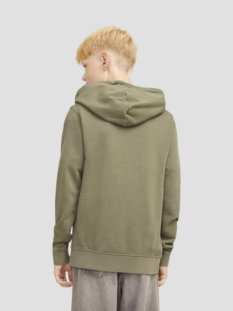 JJECHARGE FADED SWEAT HOOD SN JNR 12274793 SILVER SAGE JACK&JONES 