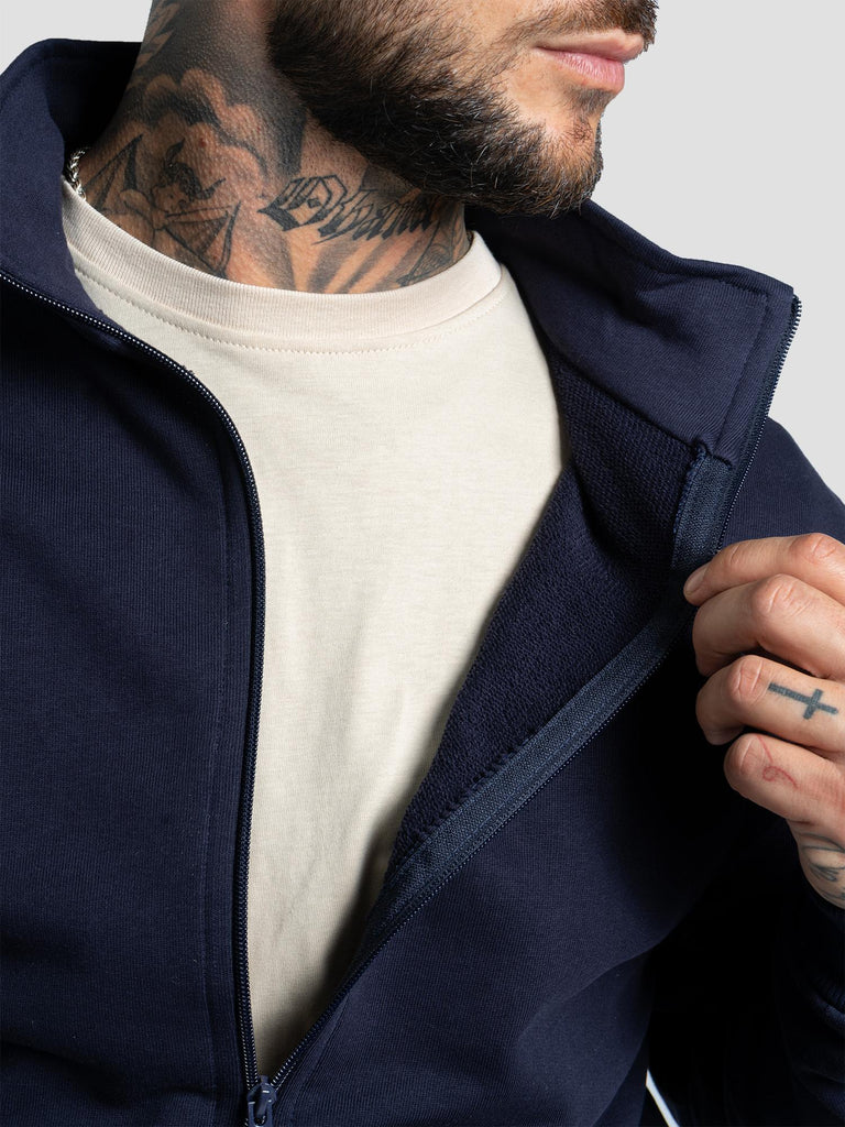 ZIP GIROCOLLO BARL340 BLU GROOVE 