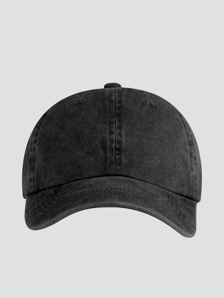 STONE WASHED CAP012 BLACK GROOVE 
