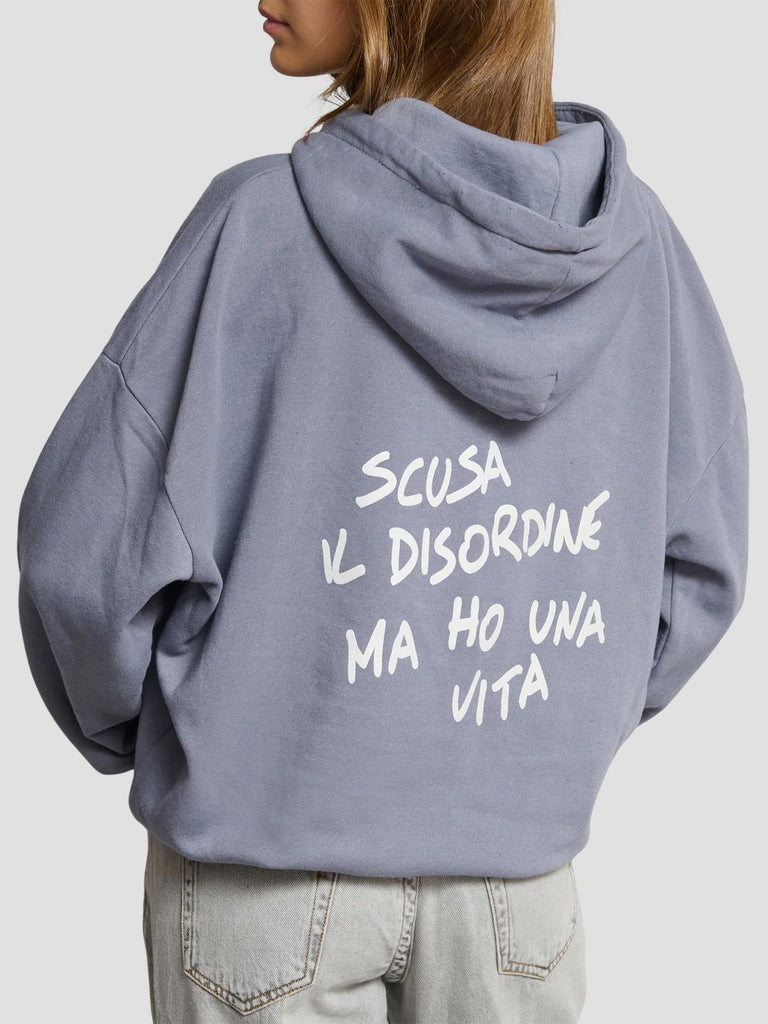 FELPA OVERSIZE CON STAMPA KEIRA-SCUSA INDIGO WASHED SUITE BENEDICT 