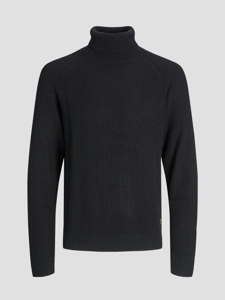 JJPANNEL KNIT ROLL NECK AW25 12278918 BLACK JACK&JONES 