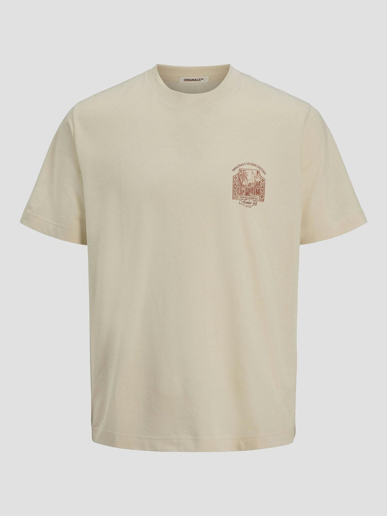 JORHYDRA BACK TEE SS CREW NECK SE25 12277569 ANTIQUE WHITE JACK&JONES 