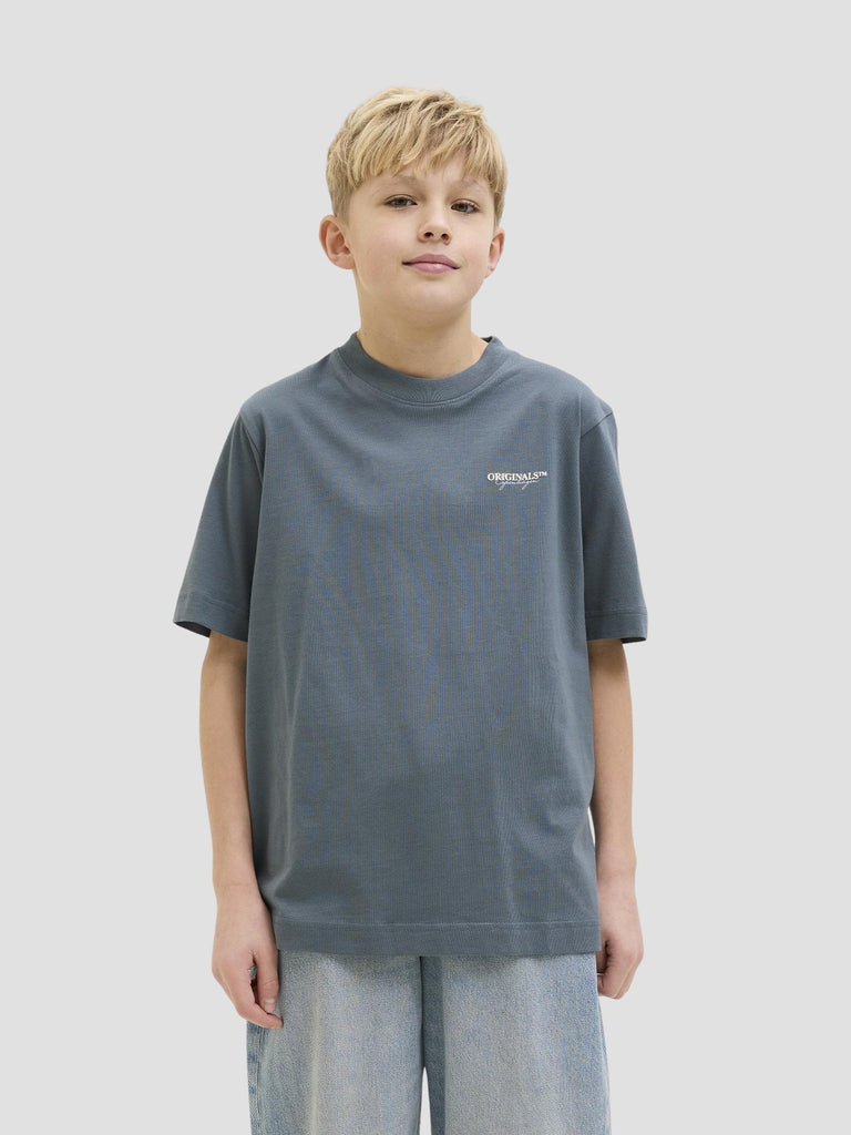 JORISLINGTON TYPE TEE SS CREW N. SN JNR 12274923 STORMY WEATHER JACK&JONES 