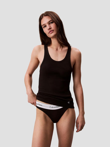 SCOOP NECK COTTON TANK RT8504 BLACK CALVIN KLEIN 