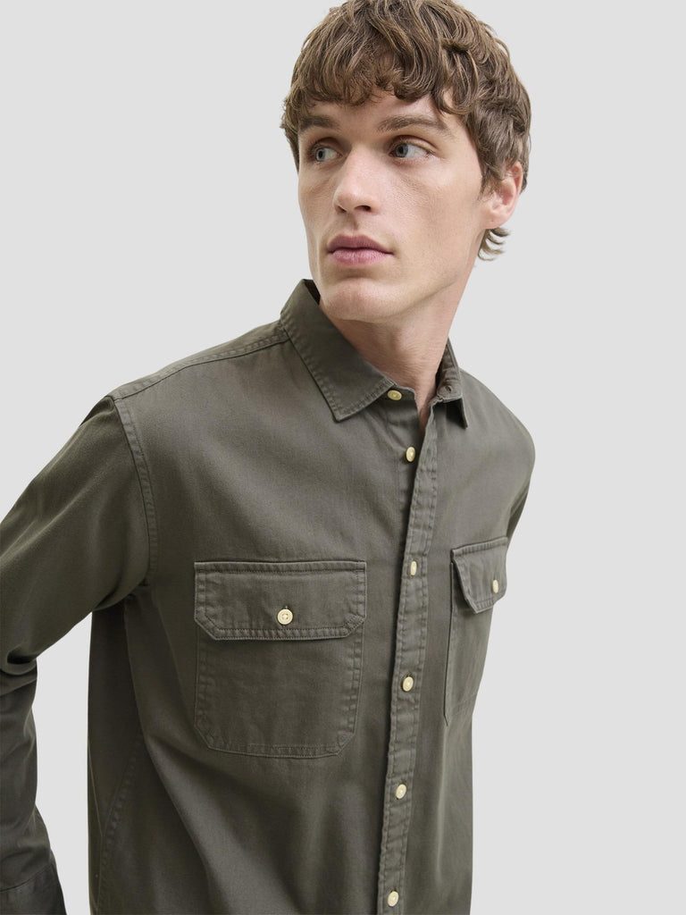 JJETRAVIS SHIRT LS NOOS 12269262 DUSTY OLIVE JACK&JONES 