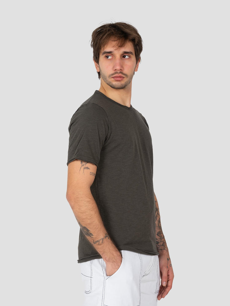 JERSEY FIAMMATA TAGLIO VIVO TSHIRT001 MILITARE GROOVE 