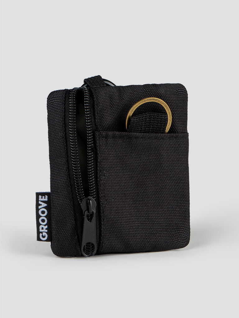 PORTAMONETE CON MOSCHETTONE GRO7022 BLACK GROOVE 