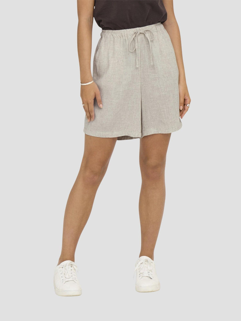 ONLSIESTA MW PULL-UP LIN BL SHORTS NOOS 15333032 MOONBEAM ONLY 