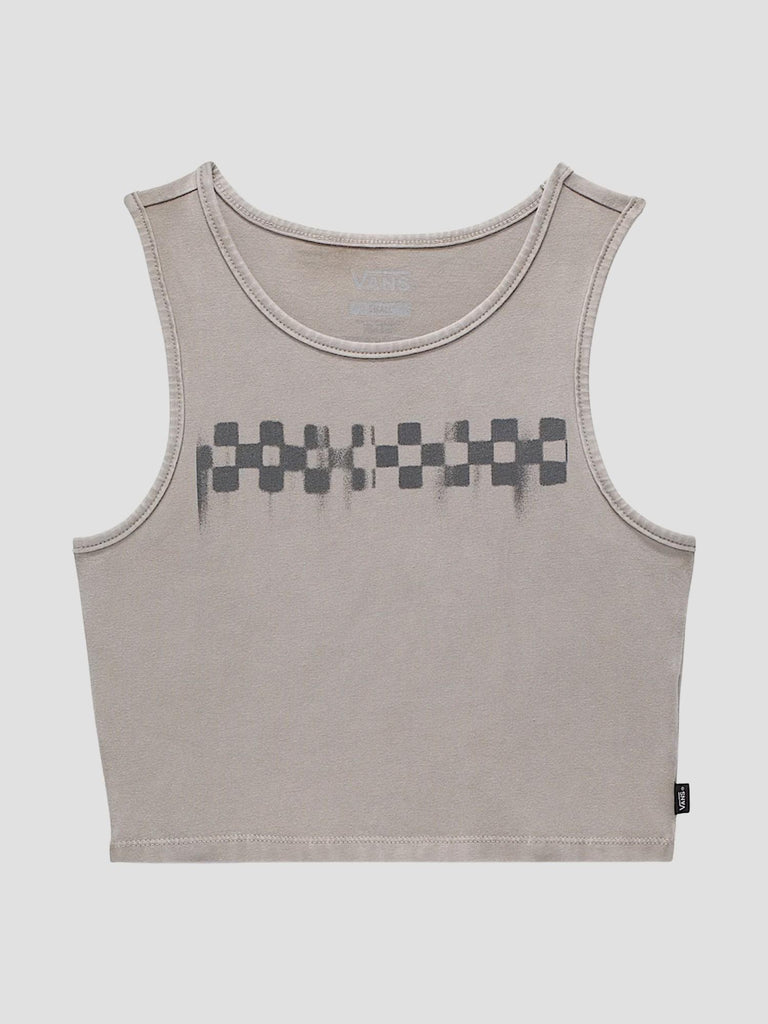 CHECK WASH FITTED CROP TANK VN000MC0 ZUJJ VANS 