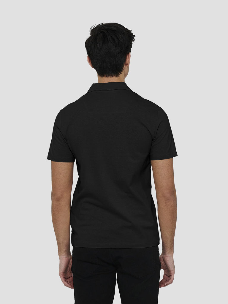 ONSABRAHAM REG SS RESORT POLO CS 22019294 BLACK ONLY&SONS 