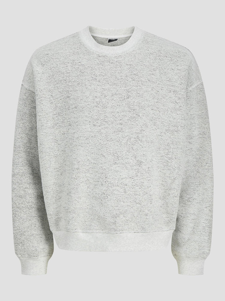 JCOMOTION TEXTURED SWEAT CREW NECK 12282858 LIGHT GREY MELANGE JACK&JONES 