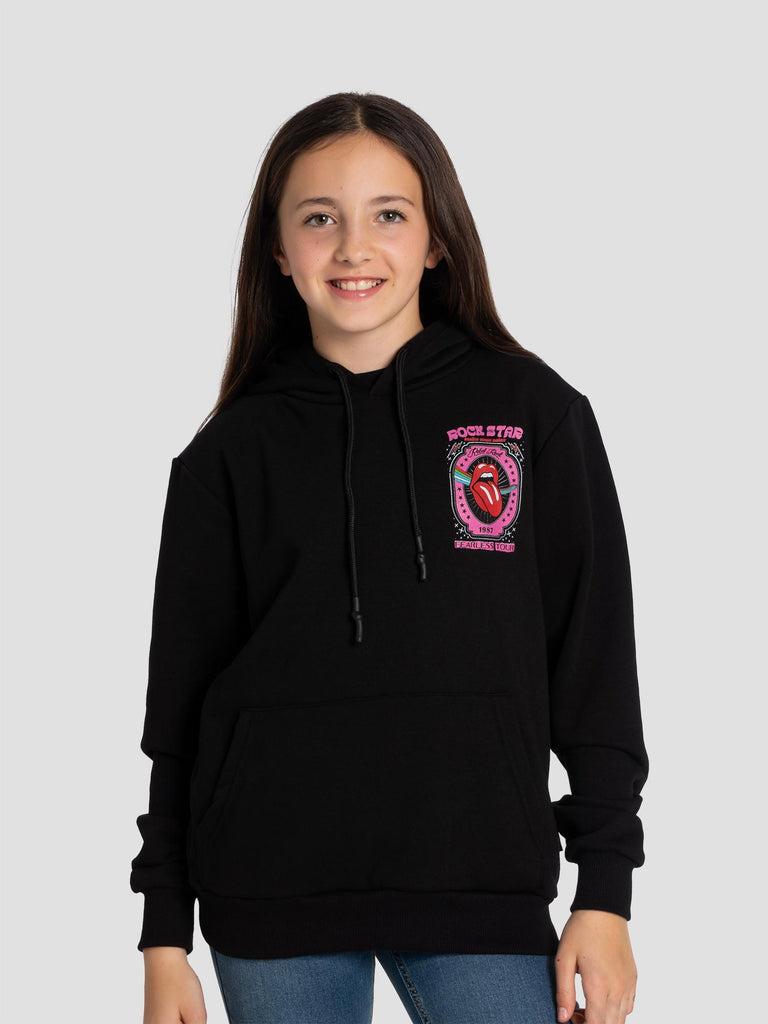 HOODIE PRINTED SWEAT26 ROCKSTAR NERO GROOVE 