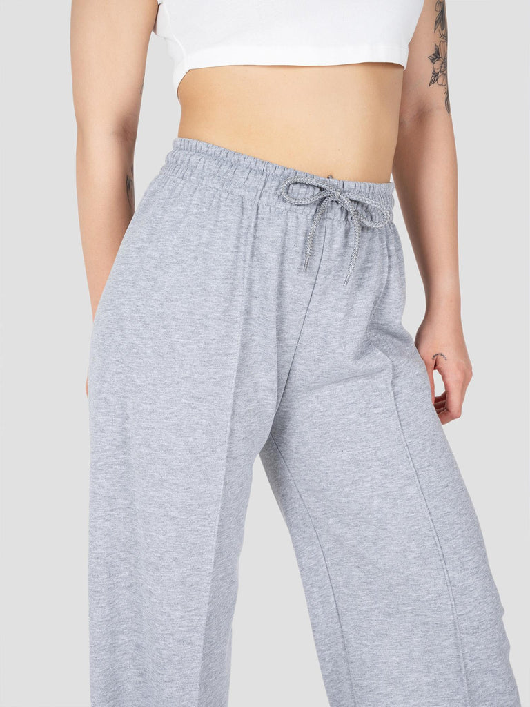 GROOVE PANTALONE TUTA NEW OVER MAXI PANT PESO MEDIO BARL424W GRIGIO MELANGE GROOVE 