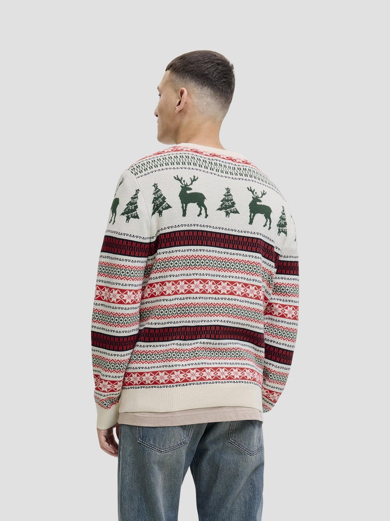 JJXMAS NOEL KNIT CREW NECK 12279840 DARK GREEN JACK&JONES 