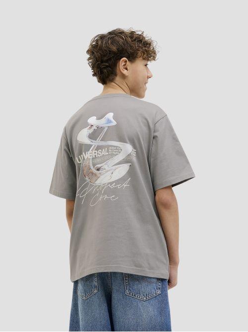 JCODYNAMIC DUST TEE SS CREW NECK JNR 12274677 GRAY FLANNEL JACK&JONES 
