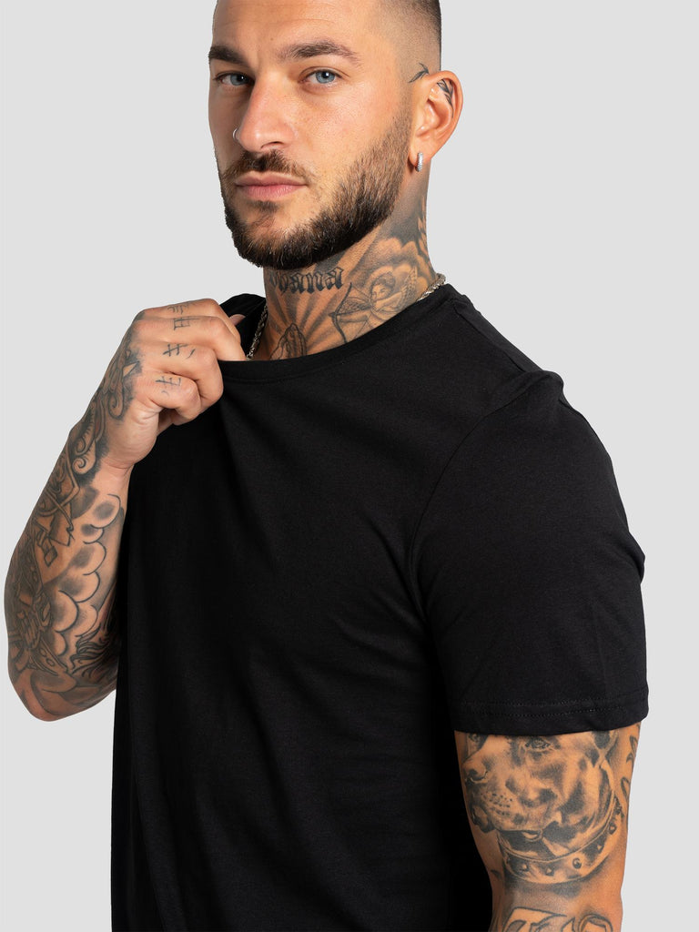 GIROCOLLO BASICO TSHIRT107 NERO GROOVE 