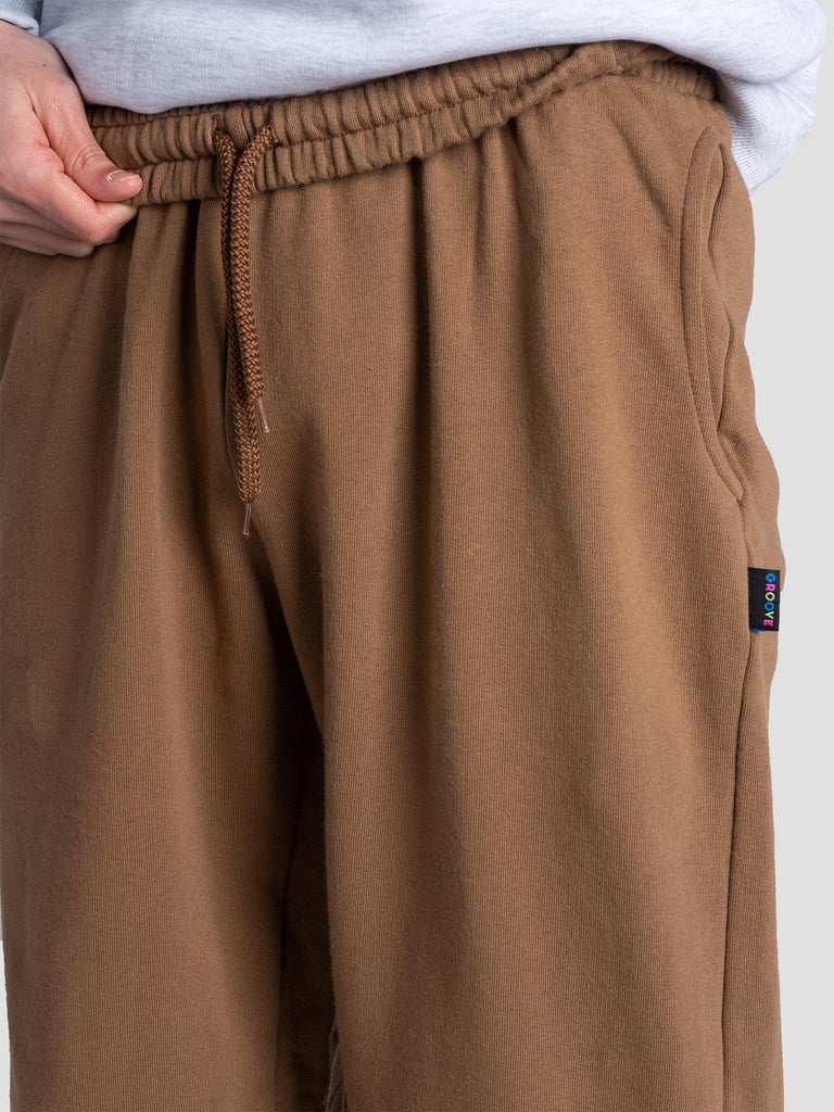 JOGGER FELPA LARGE PESO MEDIO BARL404 TABACCO GROOVE 