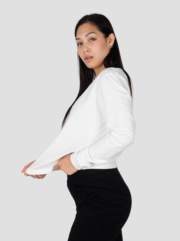 GIROCOLLO BASICA MANICA LUNGA COTONE AMERICANO BARL112W PANNA GROOVE 