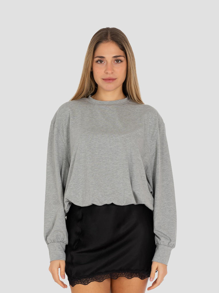 ELASTICO FONDO COTONE N1875 GRIGIO MELANGE GROOVE 