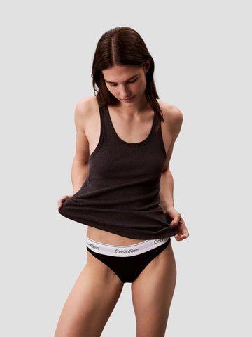 SCOOP NECK COTTON TANK RT8504 GREY CALVIN KLEIN 