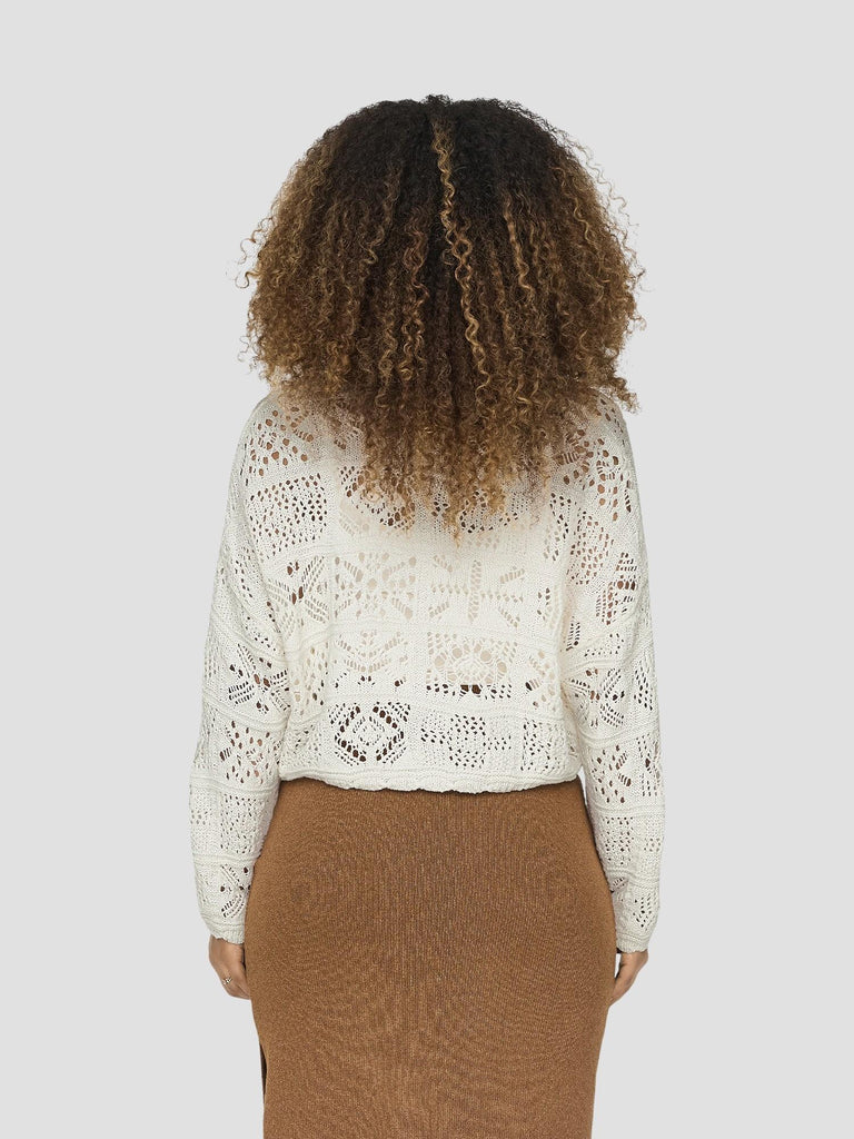 ONLBEACH LIFE 7/8 TIE CARDIGAN KNIT 15257604 CLOUD DANCER ONLY 