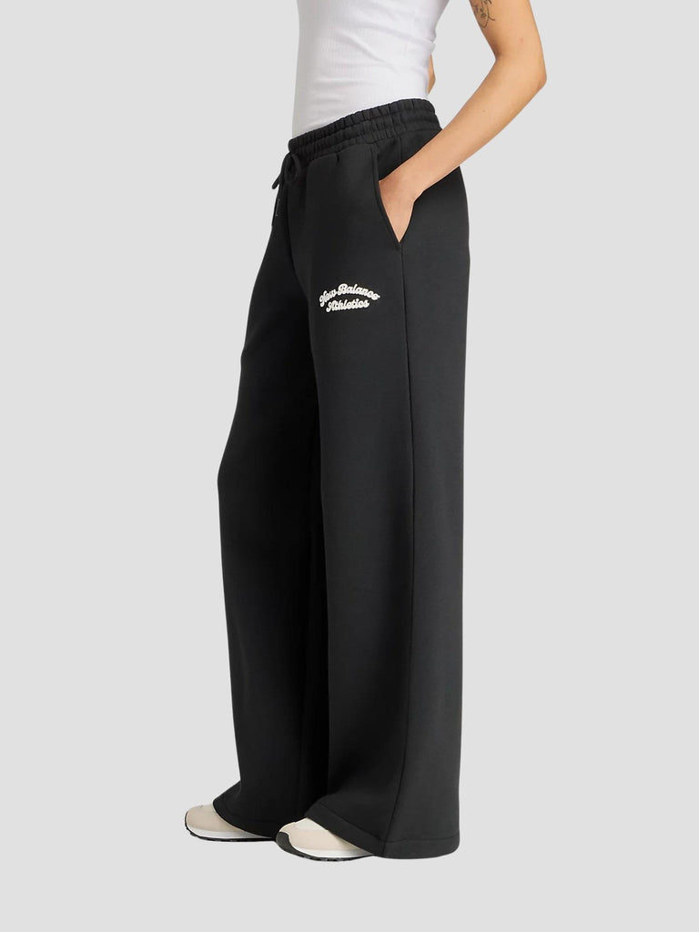 LINEAR HERITAGE FLEECE WIDE LEG PANT WP53902 BK NEW BALANCE 