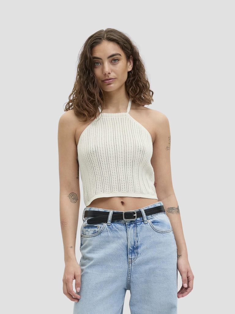 JXZOELLA HALTERNECK TOP KNIT 12275501 VANILLA ICE JJXX 