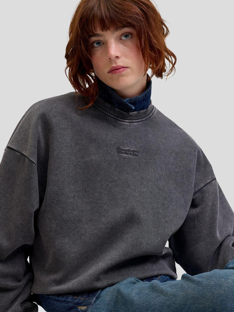 JXLIPPA LOOSE LS WASH CREW SWT 12286268 PHANTOM JJXX 