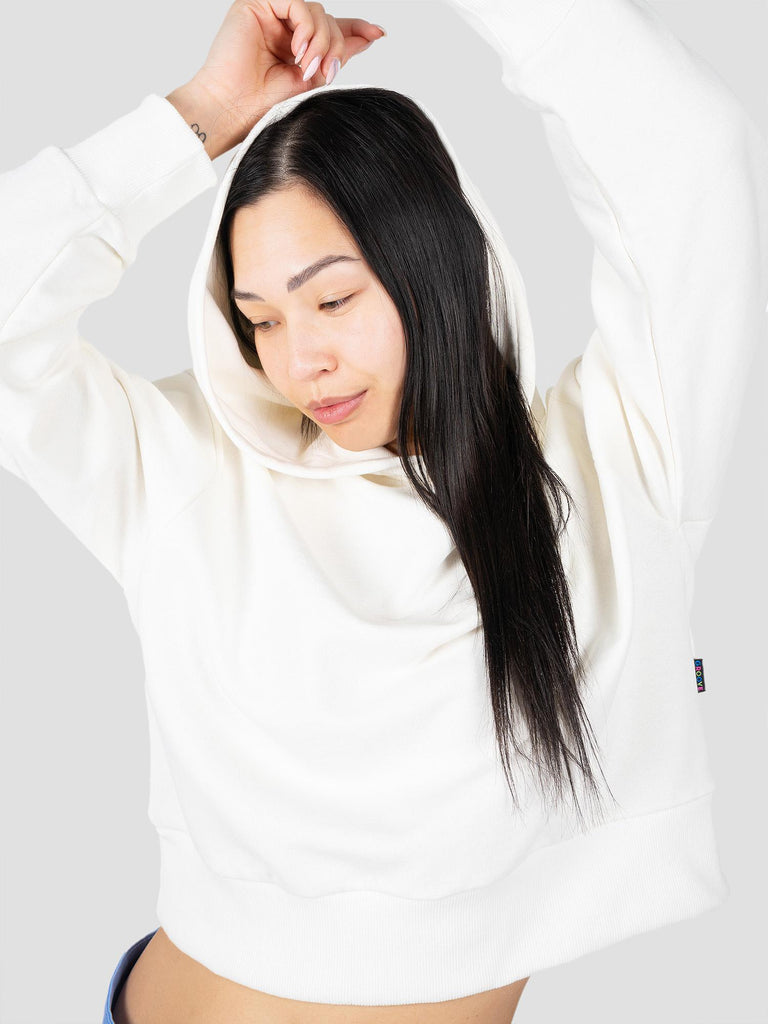 GROOVE FELPA CAPPUCCIO CHIUSO COSTA ALTA CROP BARL338W PANNA GROOVE 