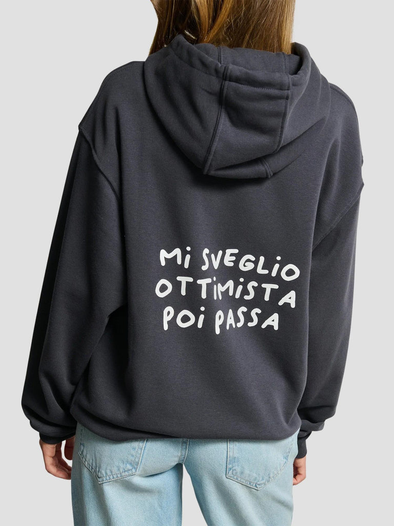 FELPA STAMPATA OVERSIZE CON ZIP KITE-MOP MIDNIGHT SUITE BENEDICT 