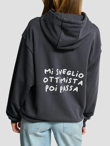 FELPA STAMPATA OVERSIZE CON ZIP KITE-MOP MIDNIGHT SUITE BENEDICT 